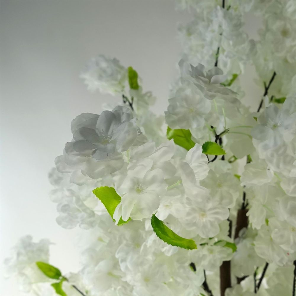 150cm Artificial White Blossom Tree, Lifelike and Elegant