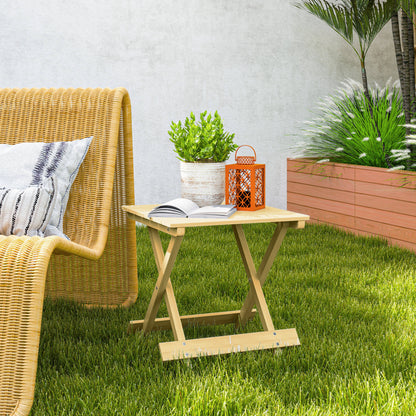 Versatile Wooden Folding Garden Table - Perfect for Indoors & Outdoors