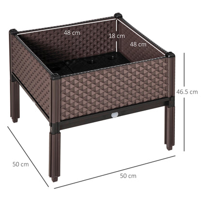 2-Piece Elevated Planter Box Set for Easy Gardening Anywhere!