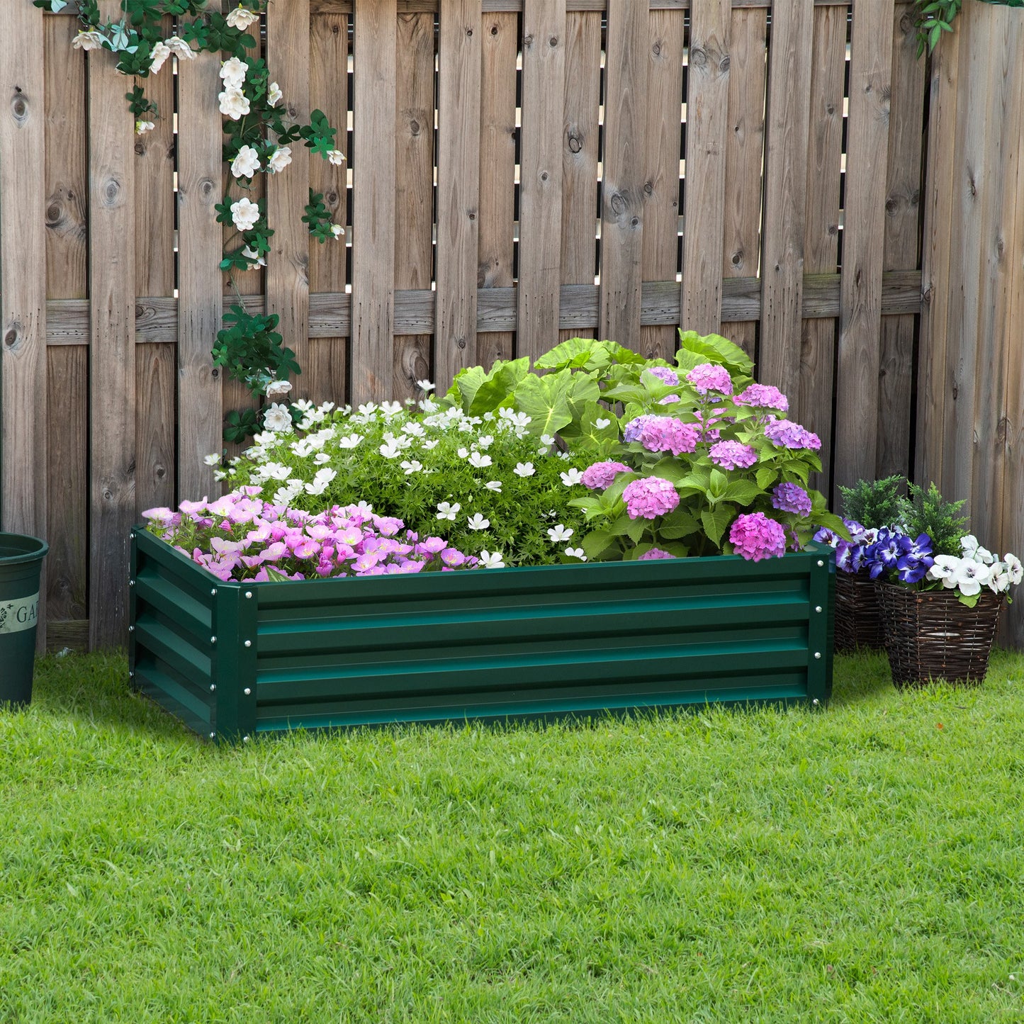 Modular Steel Raised Garden Bed Planter Box for Vibrant Vegetables & Flowers