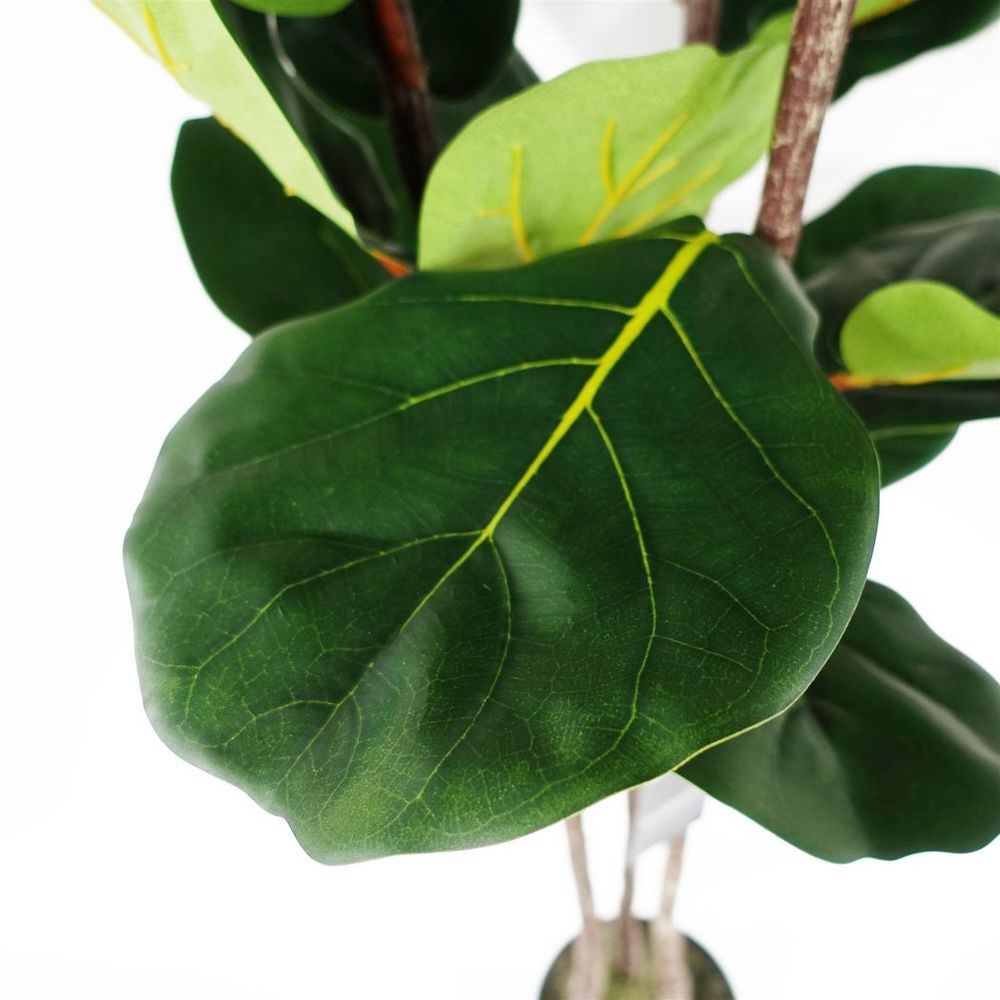 120cm Premium Fiddle Fig Tree - Elegant Lifelike Decor for Interiors