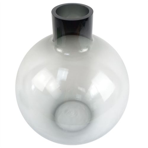 40cm Grey Smoke Bottle Glass Vase