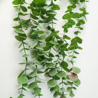 Set of 6 x 80cm Artificial Hanging Trailing Eucalyptus Plants