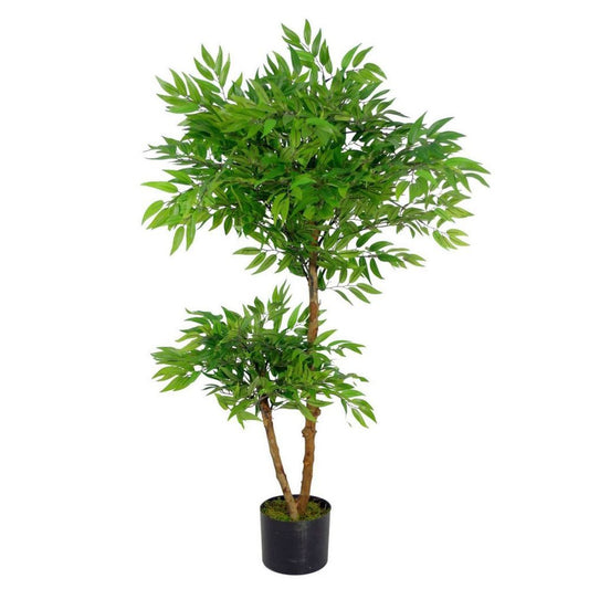 100cm Realistic Artificial Ficus Tree, Lifelike Plant Décor