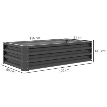 Elevated Garden Bed - Steel Planter Box for Thriving Flowers