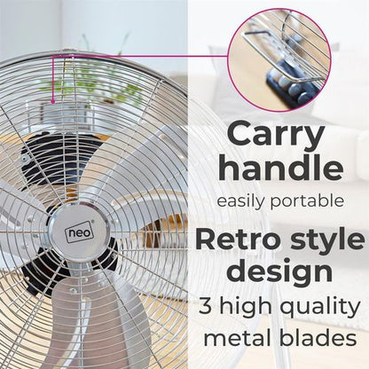 Neo Chrome High Velocity 16-Inch Freestanding Fan - Cool in Style!
