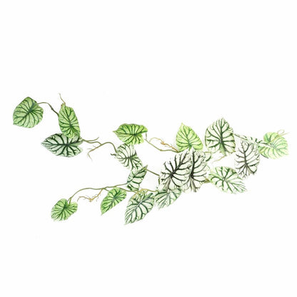 120cm Artificial Alocasia Dragon Scale Plant - Realistic Light Green Trailing Design