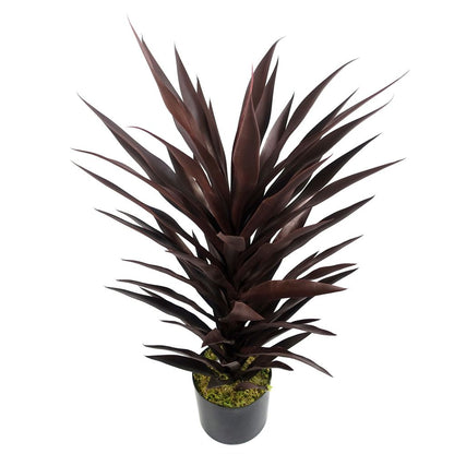 85cm Artificial Dark Red Yucca Plant