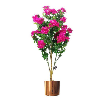 Metal Planter Plant Pot with Polished Copper Finish 20 x 18cm