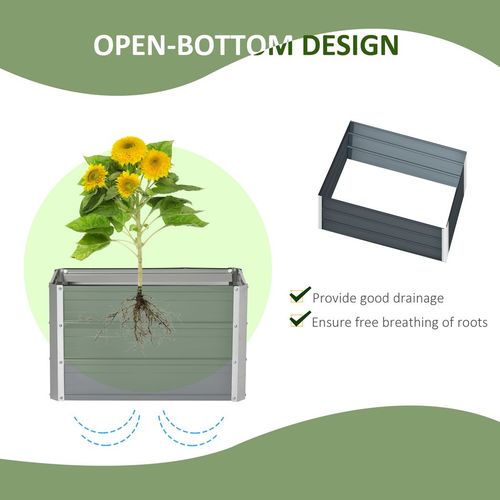 Grey Elevated Garden Bed & Gloves - Create Your Perfect Planting Paradise!