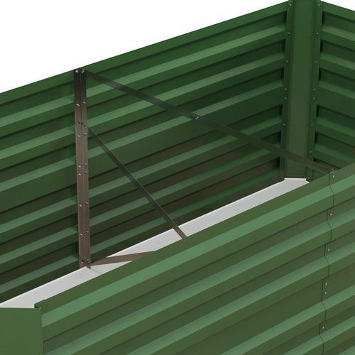 Upgrade Your Garden with Durable Galvanized Steel Raised Bed – Green