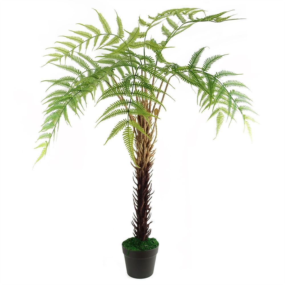 120cm Artificial Fern Tree - Lush Green Decorative Plant for Home and Garden