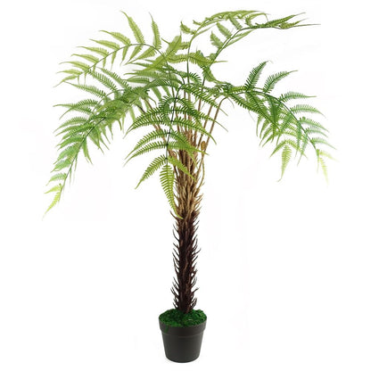 120cm Artificial Fern Tree - Lush Green Decorative Plant for Home and Garden