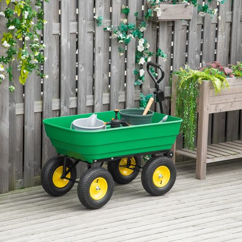 125L Heavy-Duty Garden Cart: Effortless Transport & Quick Dump Design