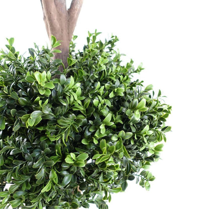 120cm UV Resistant Buxus Triple Ball Artificial Tree for Outdoor Topiary