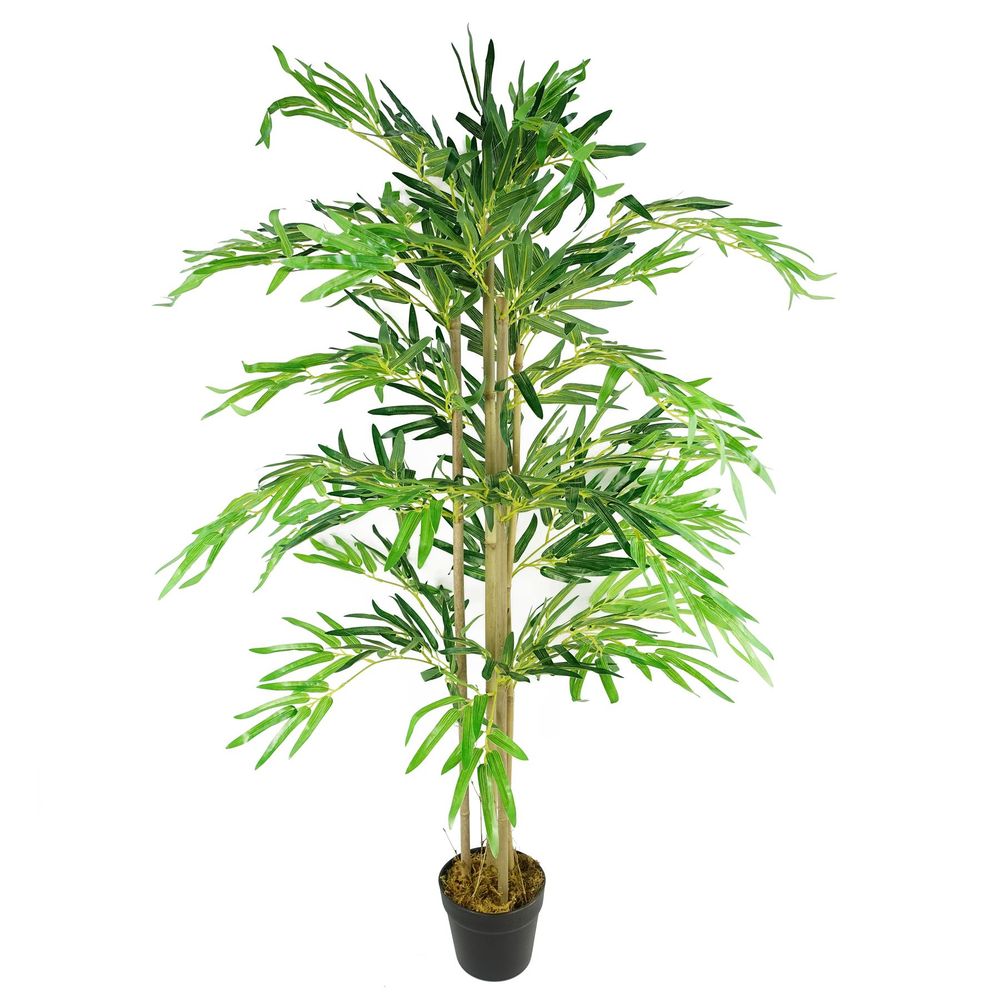 120cm Natural Green Artificial Bamboo Trees - Perfect for Indoor Decor