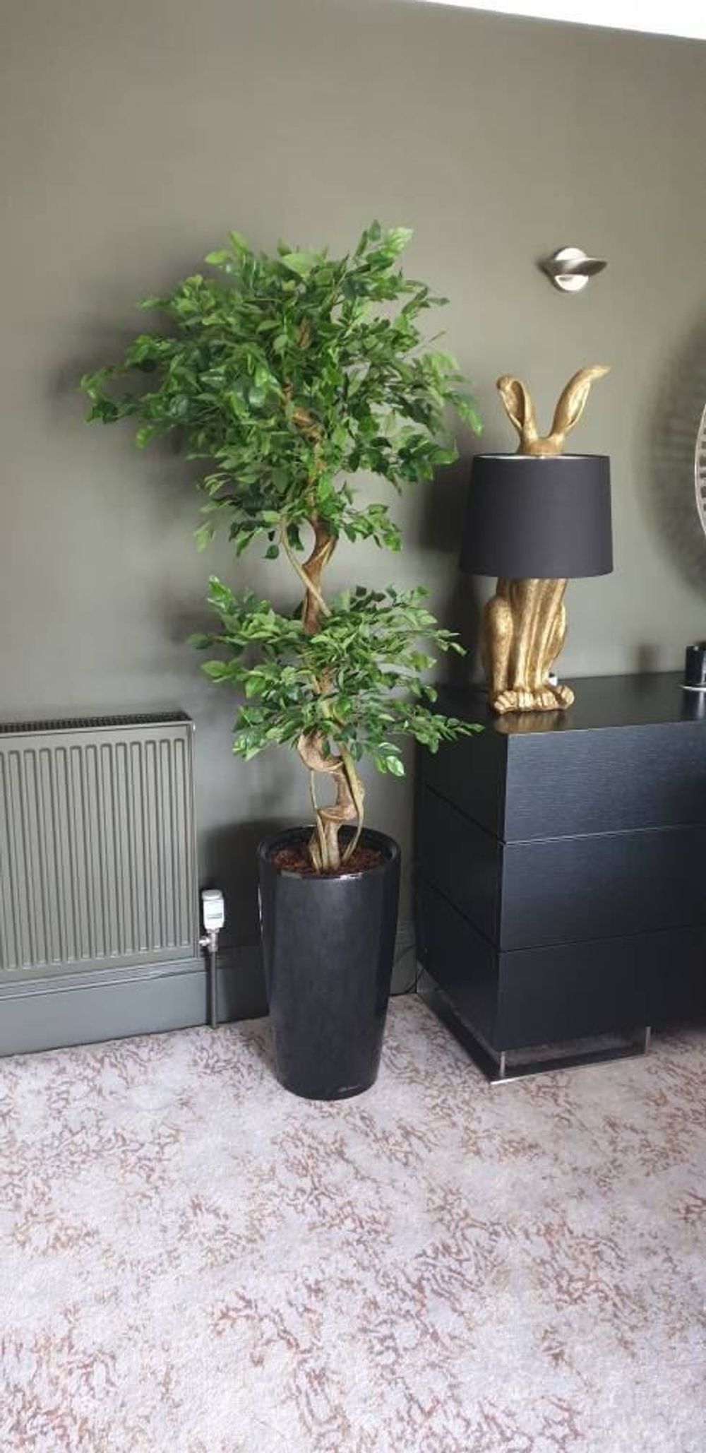 150cm Twisted Trunk Artificial Japanese Ficus Tree - Stylish Faux Plant for Any Décor