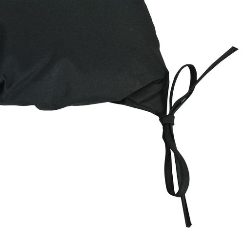 ComfortMax Outdoor 2-Seater Bench Cushion - Water-Resistant Black Pad