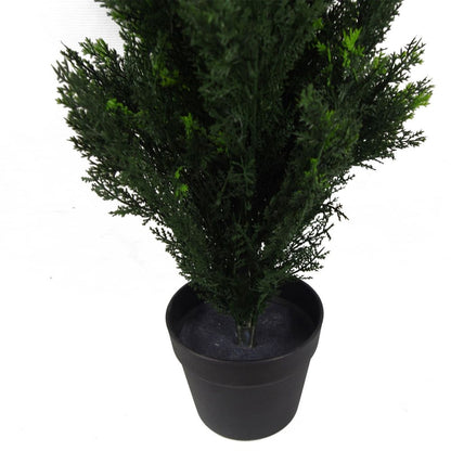 90cm Artificial Cedar Tree in Pot - Lifelike Indoor Greenery