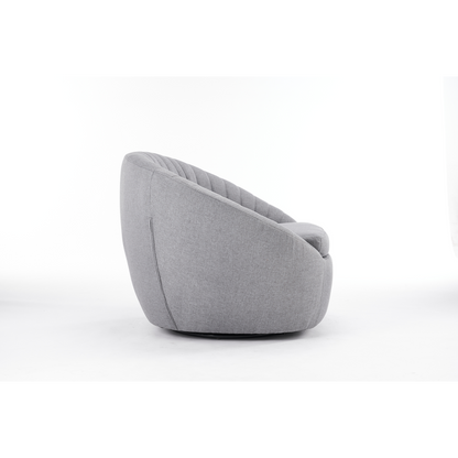 86cm Grey Velvet Armchair, Stylish and Plush