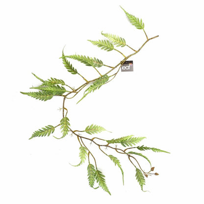 Set of 6 x 125cm Artificial Hanging Trailing Fern Plants
