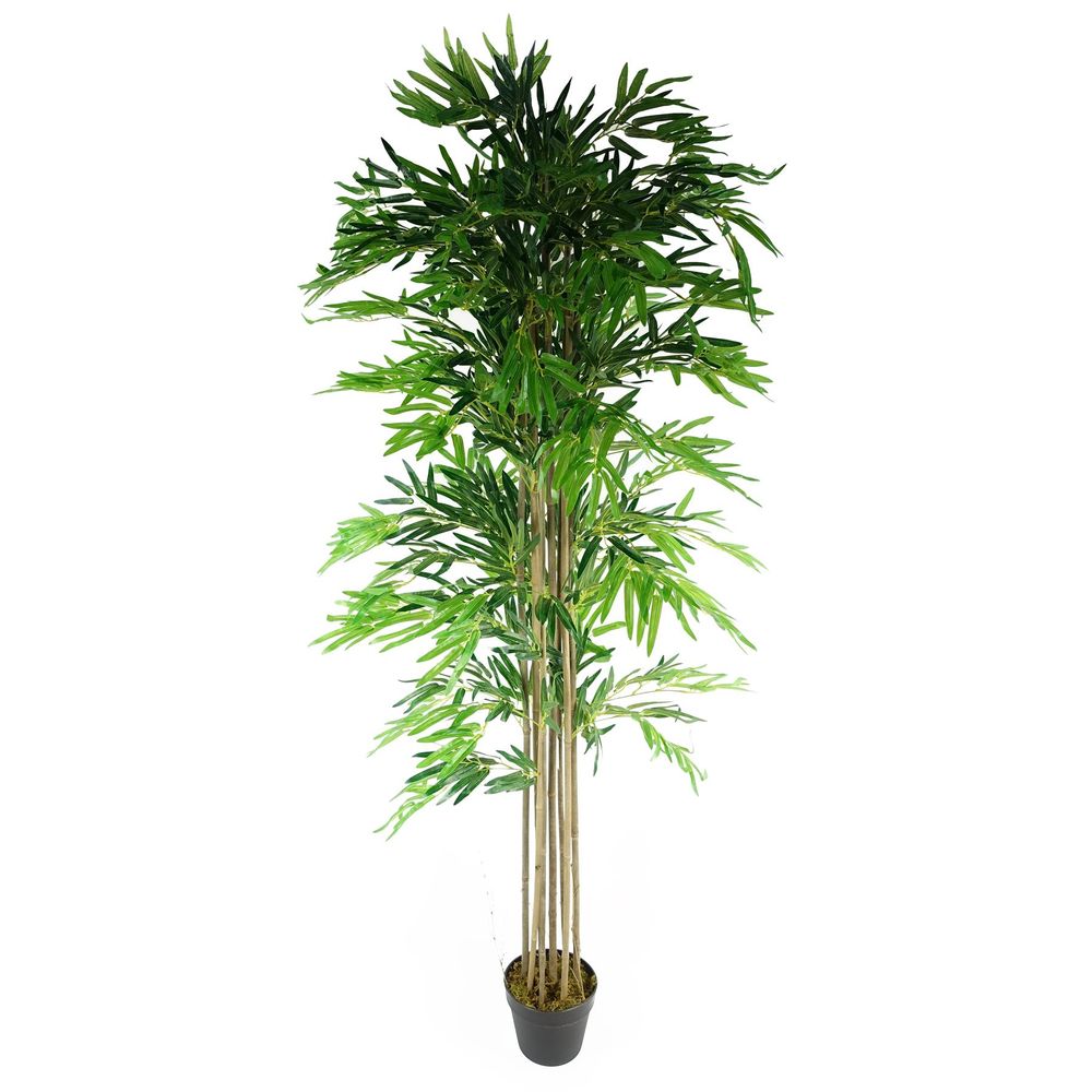 180cm Artificial Bamboo Trees - Natural Green for Indoor and Outdoor Use