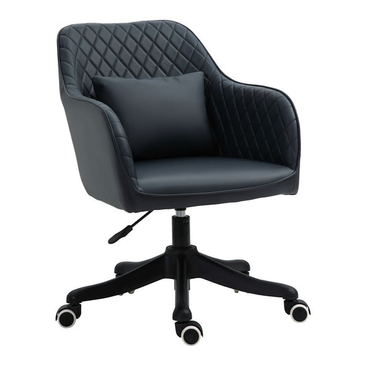 Rechargeable Office Chair with Electric Vibration Massage and Lumbar Pillow for Comfort