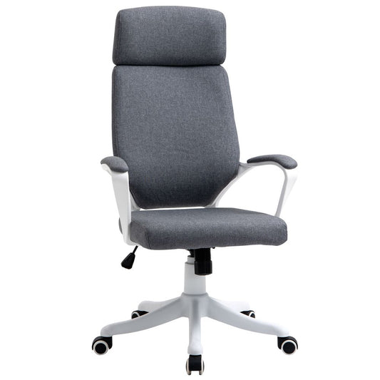 High Back Swivel Office Chair with Lumbar Support and Adjustable Height Feature