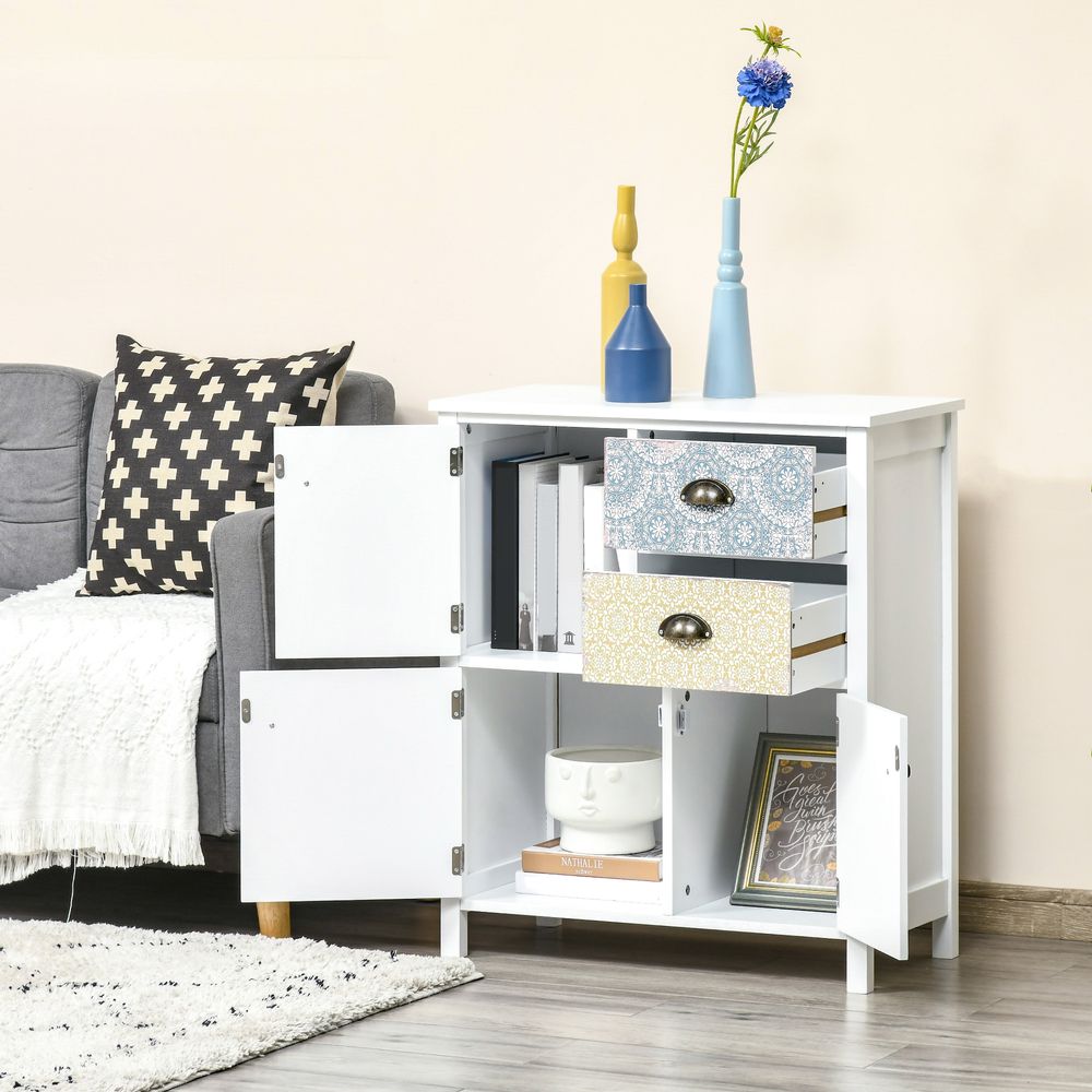 Shabby Chic Drawer Table Sideboard, Multi-Purpose Storage Chest for Stylish Organisation