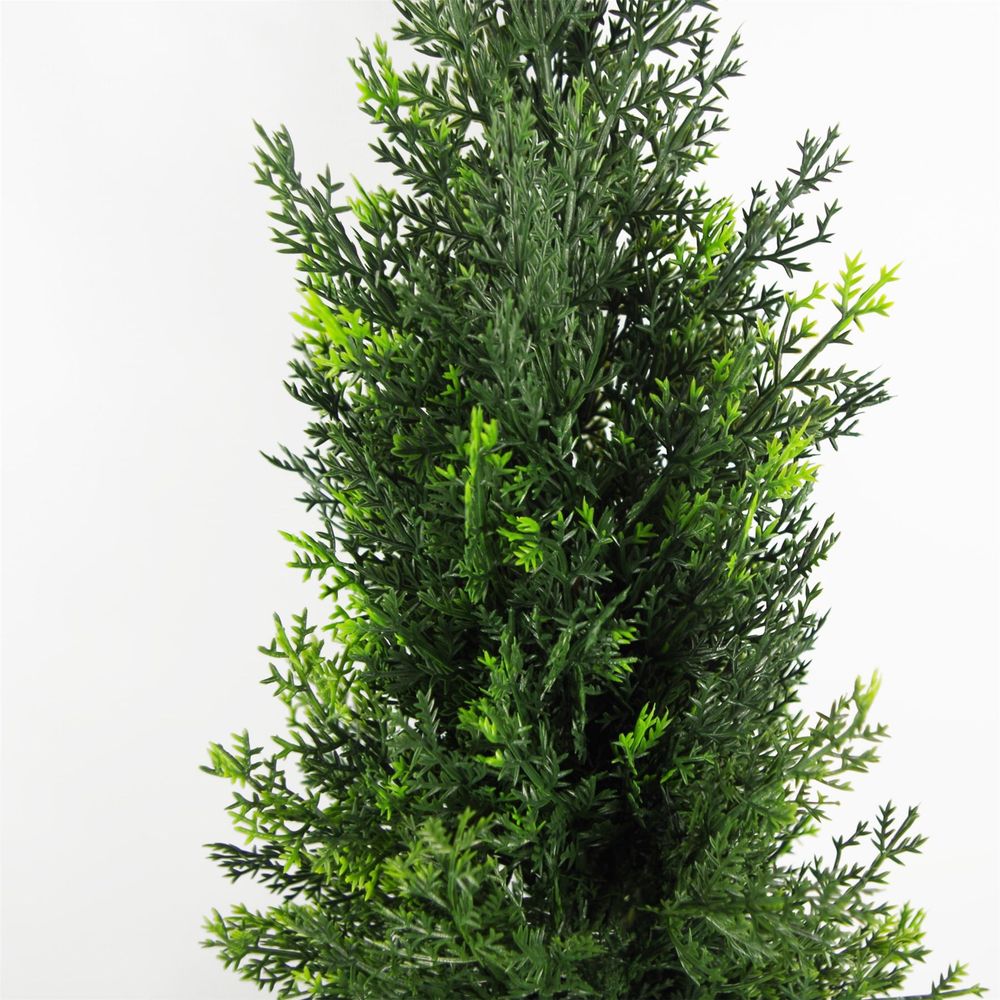 120cm UV Resistant Cedar Tree with 756 Leaves - Durable Faux Greenery for Outdoors