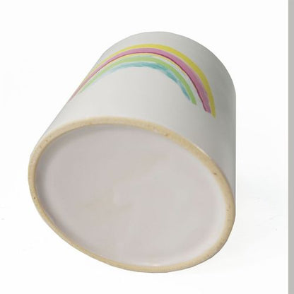 12cm Ceramic Rainbow Multicolour Ceramic Planter