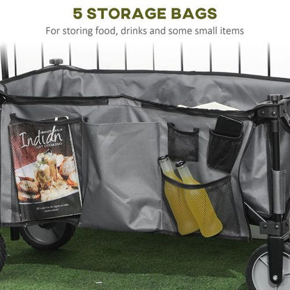 Versatile Folding Garden Trolley - Durable, Collapsible, Perfect for Outdoor Adventures!