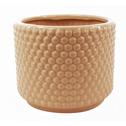 60cm Artificial Grass Plant in a Dusty Peach Ceramic Planter for Indoor Decor Styling