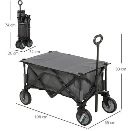 Versatile Folding Garden Trolley - Durable, Collapsible, Perfect for Outdoor Adventures!