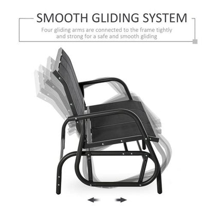 Comfortable 3-Seat Glider Rocking Chair - Perfect for Patio Relaxation