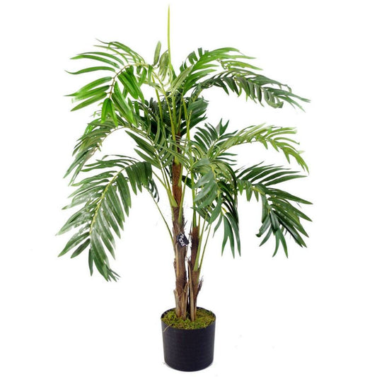 120cm Large Realistic Artificial Palm Tree for Lively Indoor and Outdoor Settings