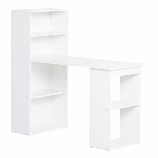 White Computer Desk Measuring 120L x 55D x 120H cm, Sleek Design for Modern Offices