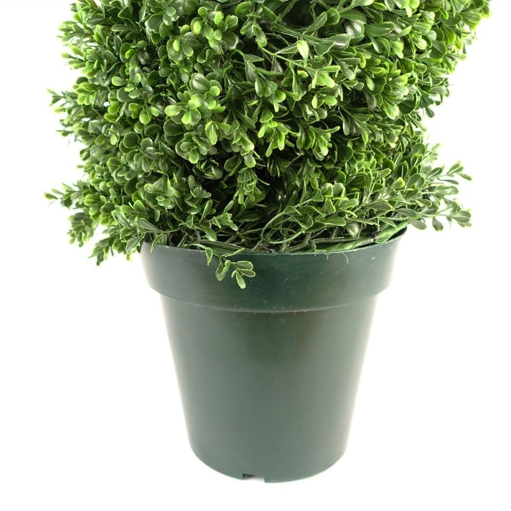 125cm UV Resistant Boxwood Spiral Tree with 920 Leaves for Lasting Beauty