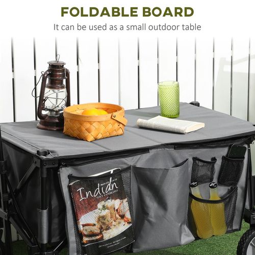 Versatile Folding Garden Trolley - Durable, Collapsible, Perfect for Outdoor Adventures!