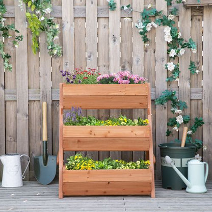 3-Tier Wooden Elevated Garden Bed Kit - Bloom in Style!