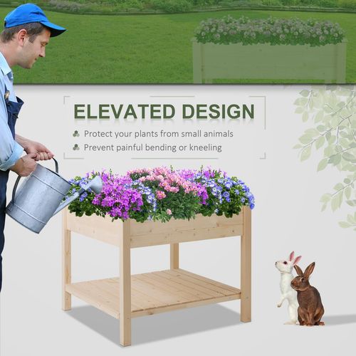 Stylish Elevated Garden Planter with Storage Shelf - Perfect for Any Space!