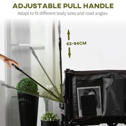 Versatile Folding Garden Trolley: Durable, Collapsible & Multi-Purpose!