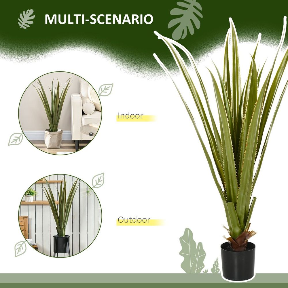 90cm Potted Artificial Agave Succulent Plant for Indoor or Outdoor Desk