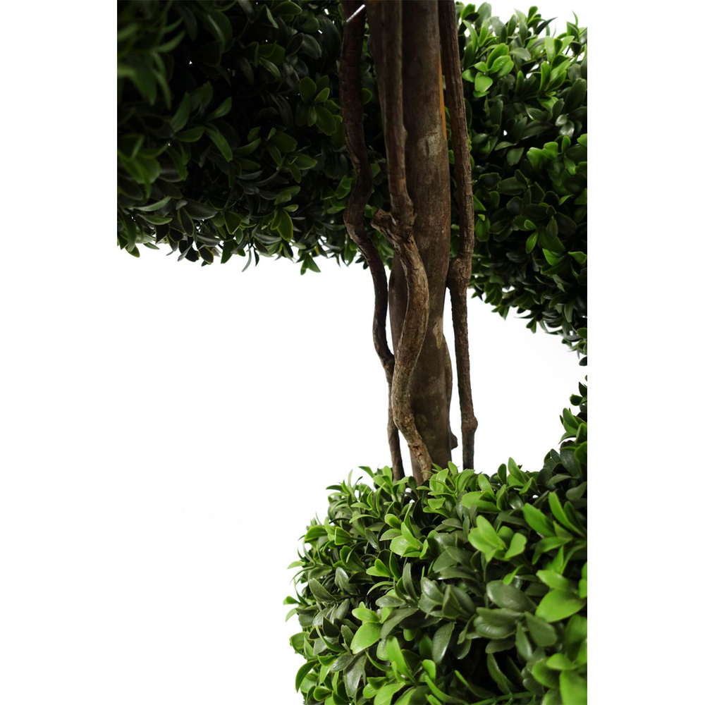 150cm Spiral Buxus Tree - Artificial and UV Resistant for Outdoor Spaces