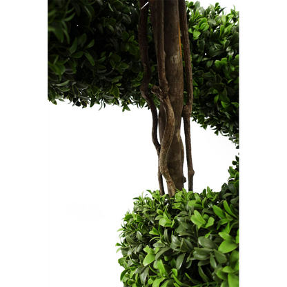 150cm Spiral Buxus Tree - Artificial and UV Resistant for Outdoor Spaces