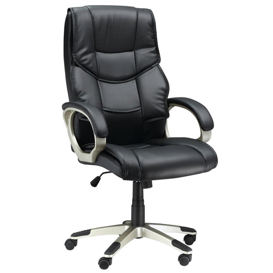 High Back PU Leather Executive Office Desk Chair with Swivel Function for Ultimate Comfort