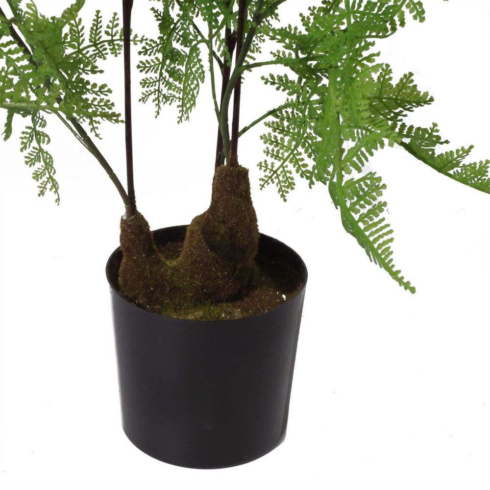 60cm Artificial Fern Plant with Natural Moss Base - Realistic Foliage