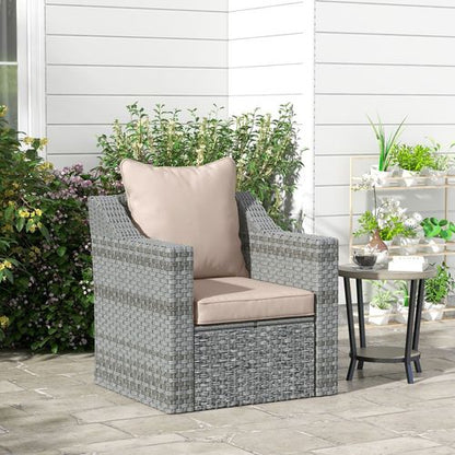 Luxurious One-Piece Outdoor Cushion Set - Instant Comfort in Beige