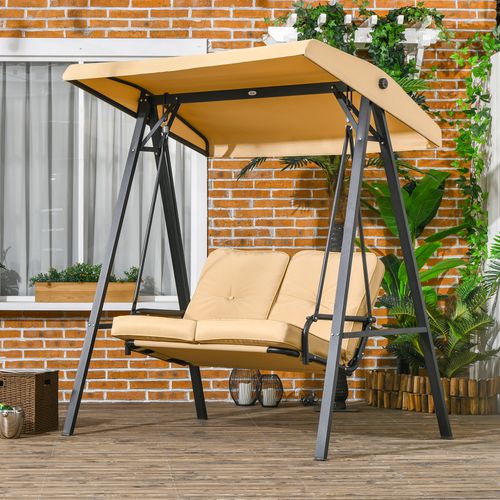 Adjustable Canopy 2-Seater Garden Swing Chair - Comfort & Style