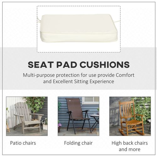 Set of 6 Premium Dining Chair Cushions - Waterproof, UV-Resistant